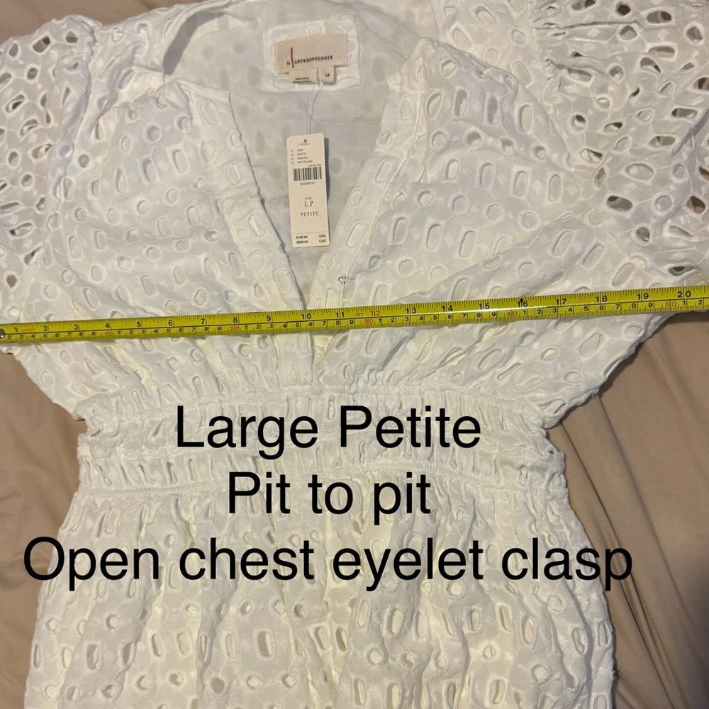 NWT Anthropologie Somerset Maxi Dress Eyelet Edition WHITE - Picture 6 of 16